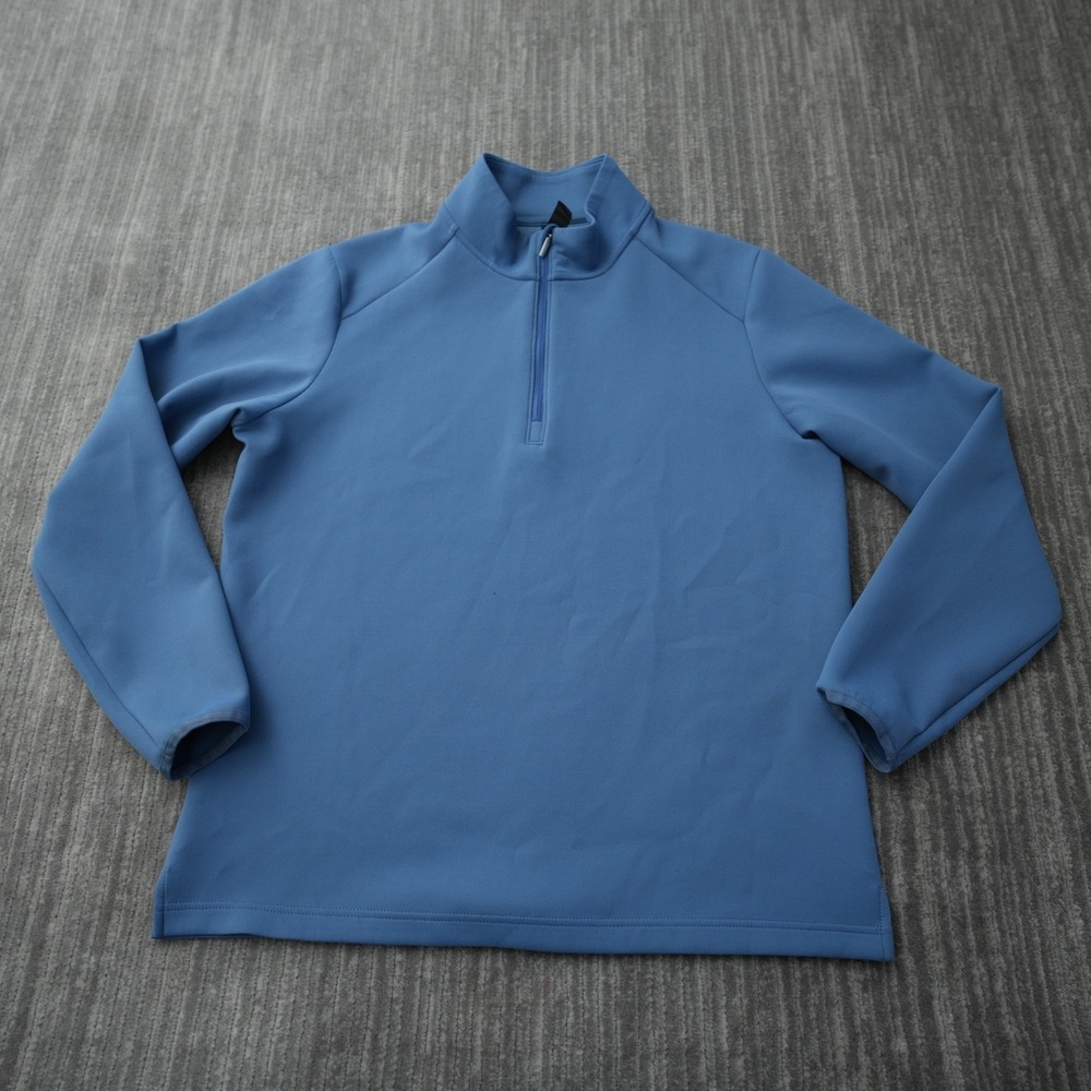 Kirkland Signature Sweatshirt 1/2 Zip Pullover Men‎ Stretch Blue Medium